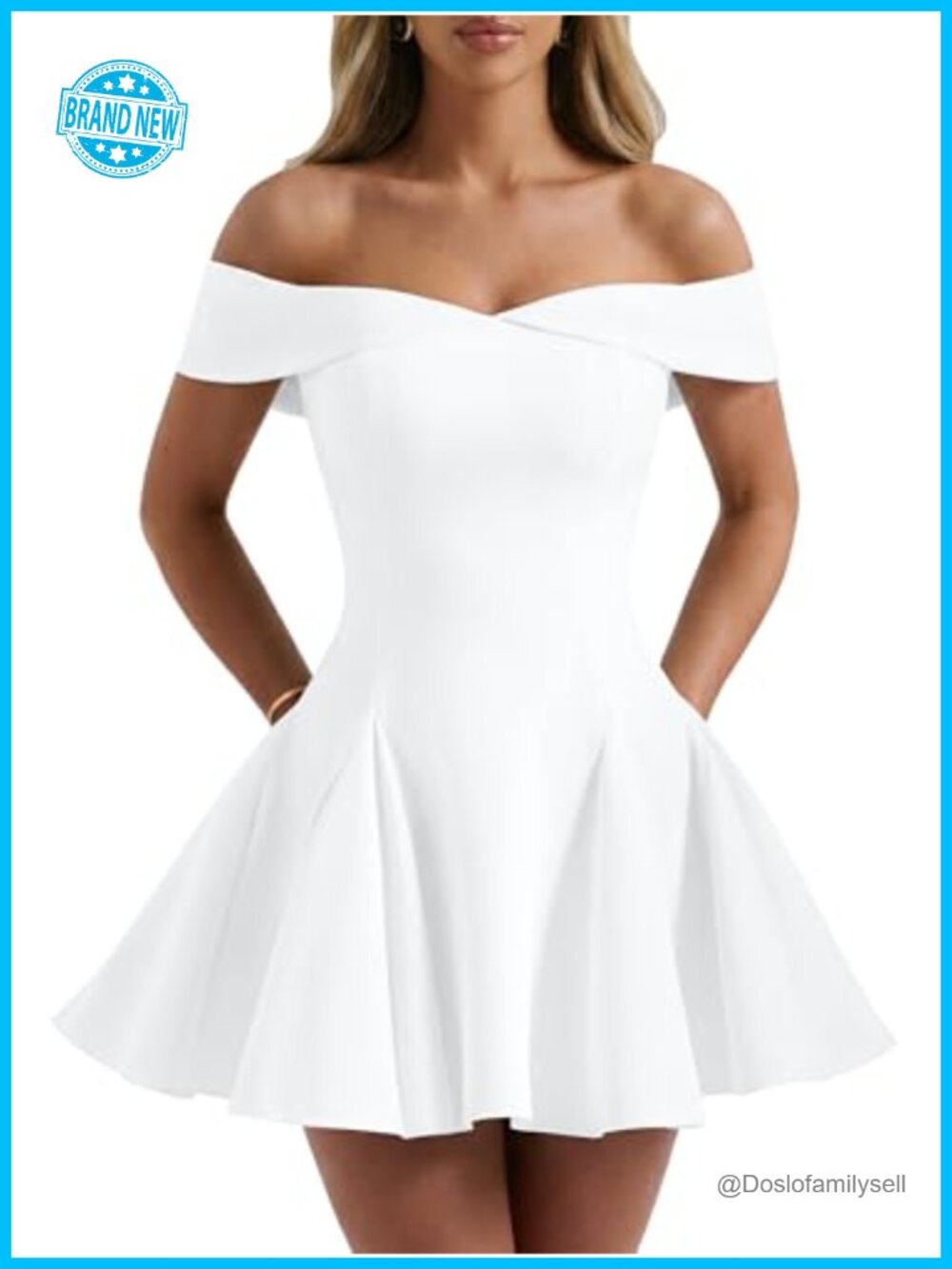 Off Shoulder Sweetheart A-Line Mini Party Dress